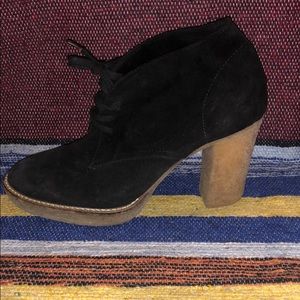 JCrew Black Suede Booties